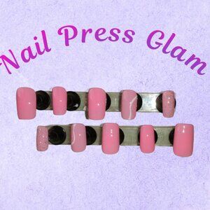 24pc Sweet 🩷 Pink Sparkle Perfection Press-on Nail Set